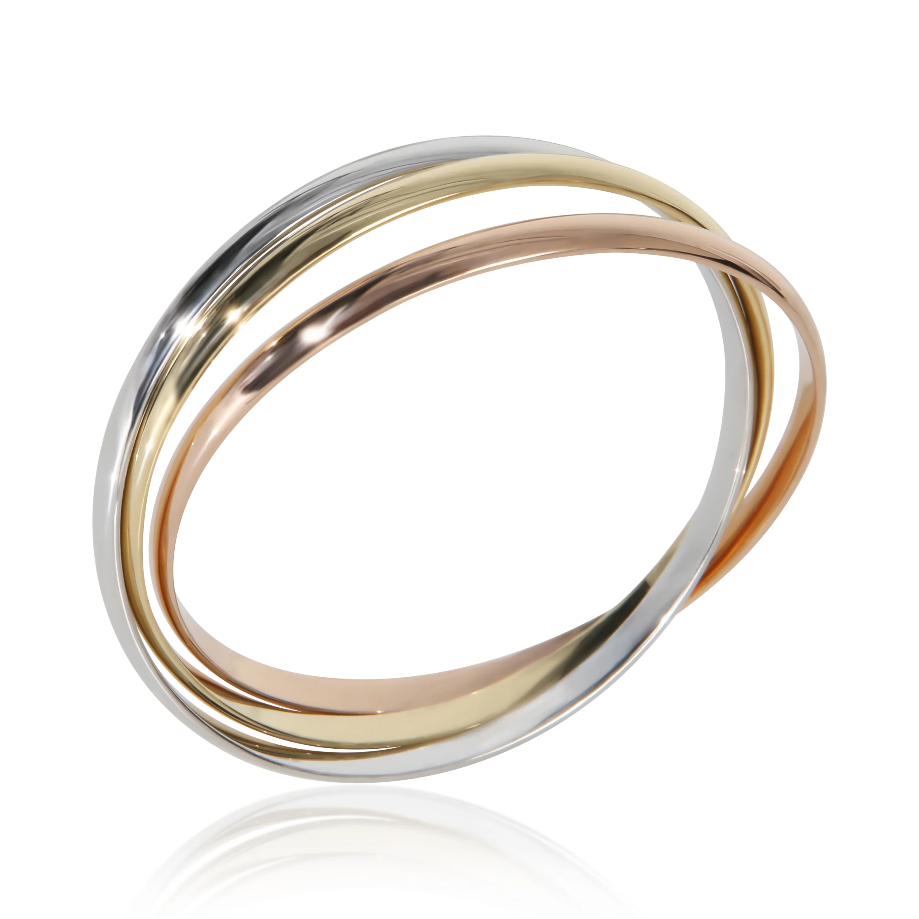 3-Tone Gold Trinity Bracelet - Image 4