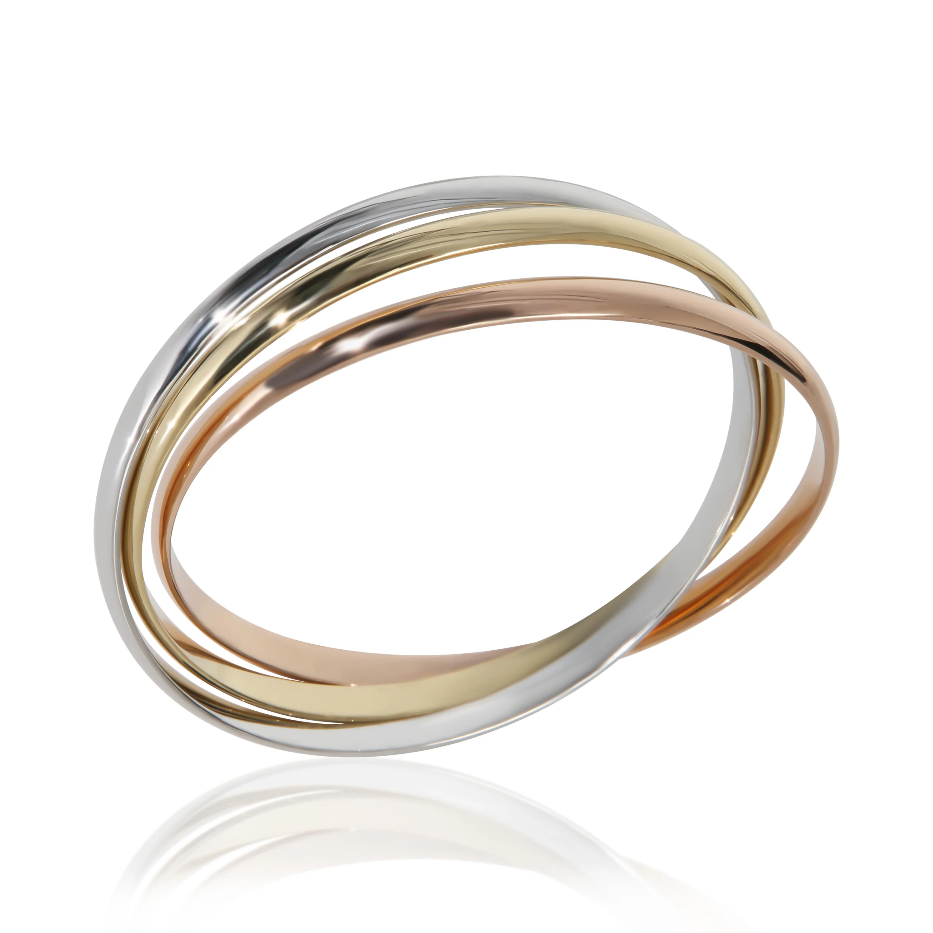 3-Tone Gold Trinity Bracelet - Image 6