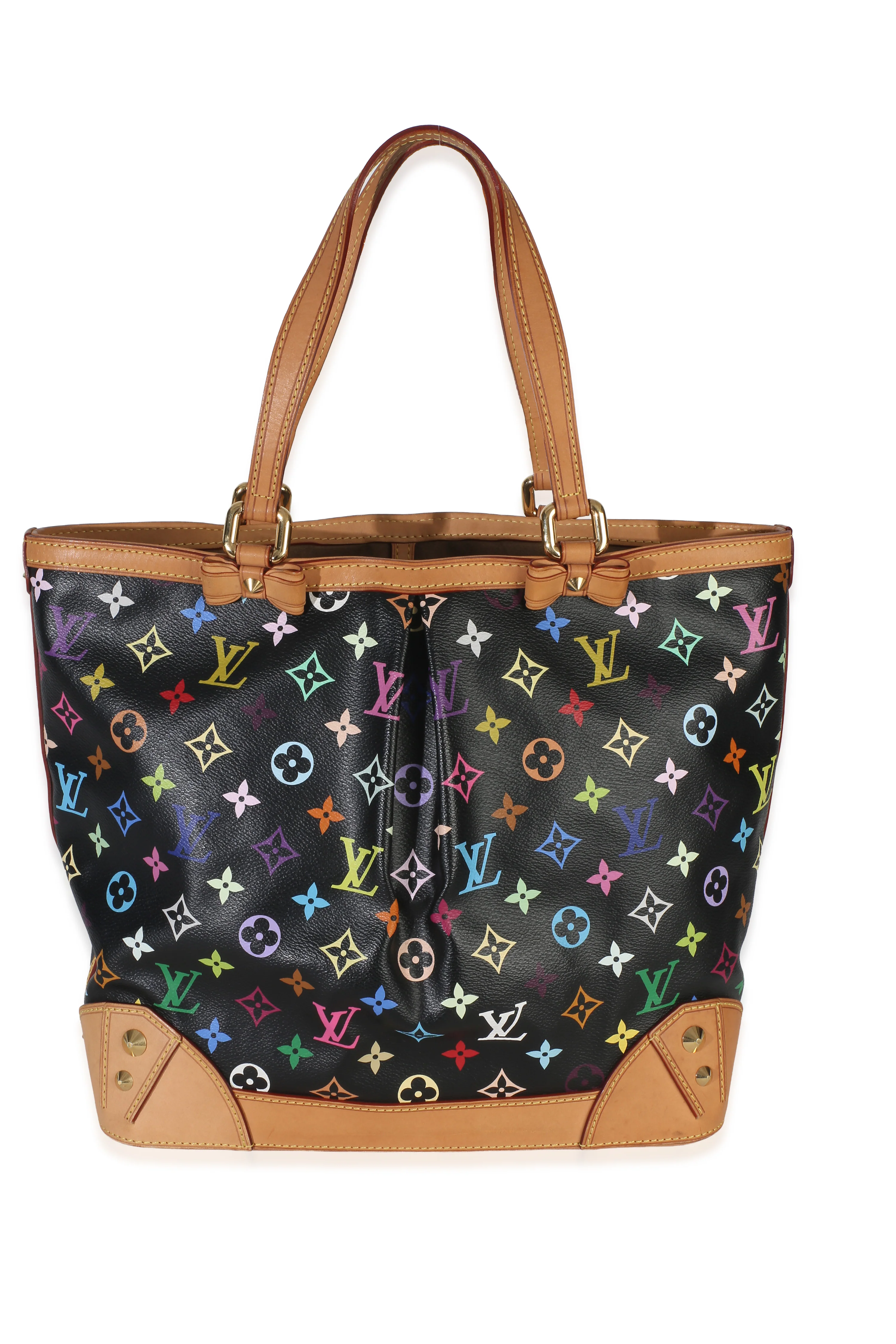 Black Monogram Multicolor Canvas Sharleen MM